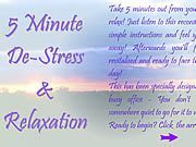 5 Minute De Stress Relaxation